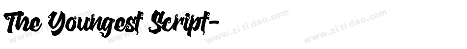 The Youngest Script字体转换